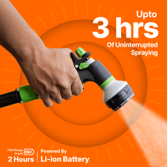 Smart Multiuse Portable Sprayer with Adjustable 8-Mode Nozzle & Rechargeable Power