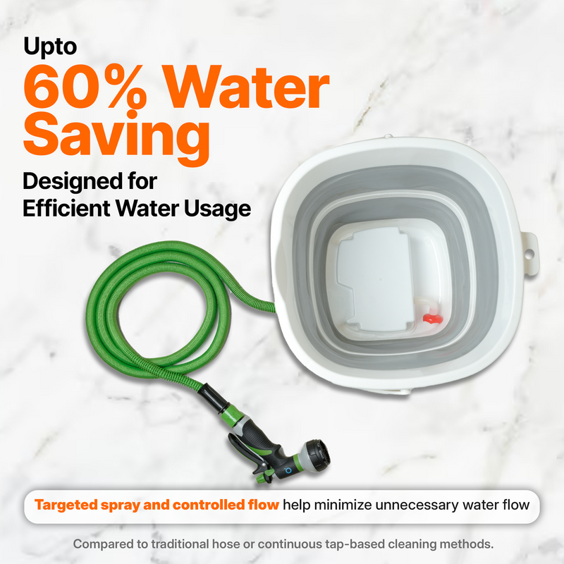 Smart Multiuse Portable Sprayer with Adjustable 8-Mode Nozzle & Rechargeable Power