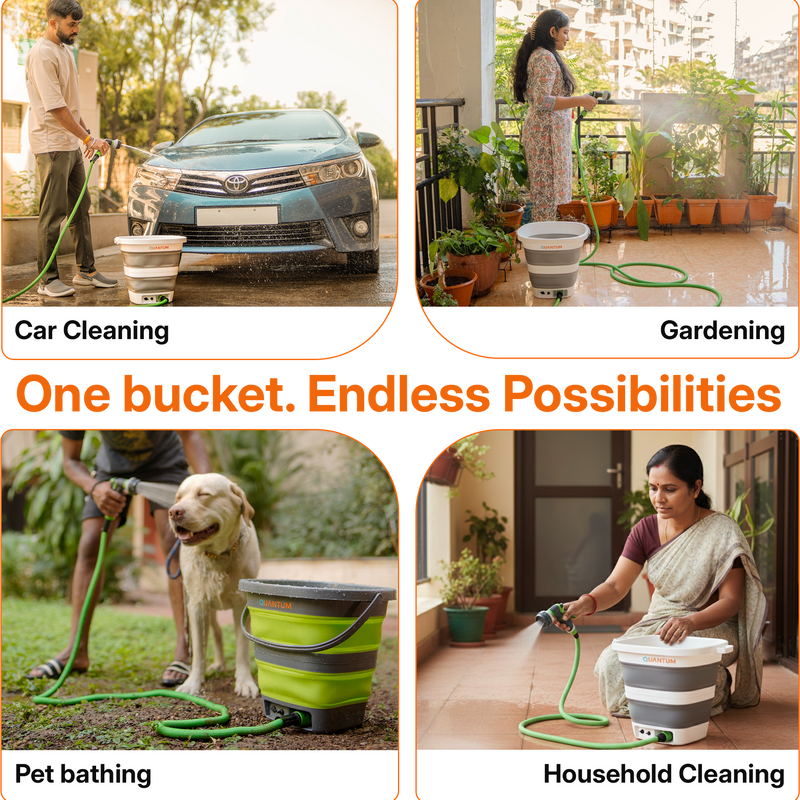 Smart Multiuse Portable Sprayer with Adjustable 8-Mode Nozzle & Rechargeable Power