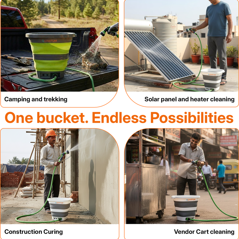 Smart Multiuse Portable Sprayer with Adjustable 8-Mode Nozzle & Rechargeable Power